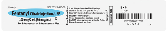 Fentanyl 100mcg 2mL Product Label