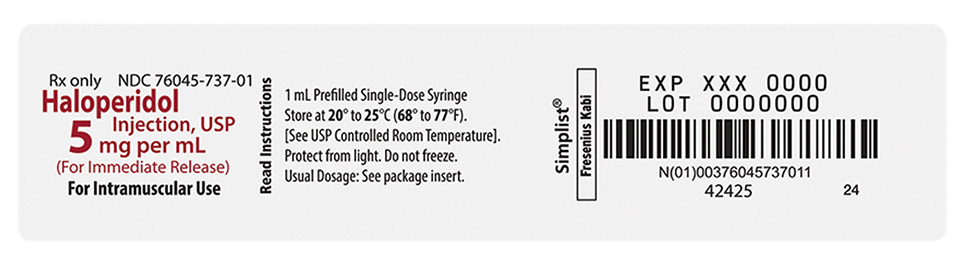 Blister image for 5 mg per 1 mL of Haloperidol