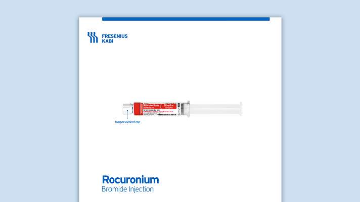 Rocuronium +RFID<sup>®</sup> Product Family Information Card